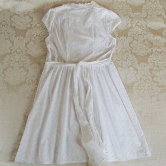 Vintage Torrid White Eyelet Cottagecore Lined Dress 14 - Picture 9 of 13